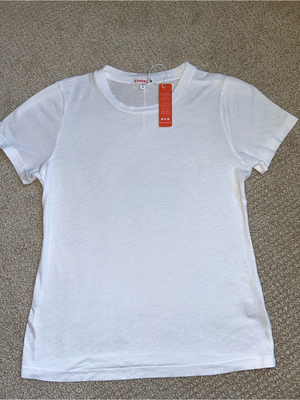Sundry White Classic Tee Size XS